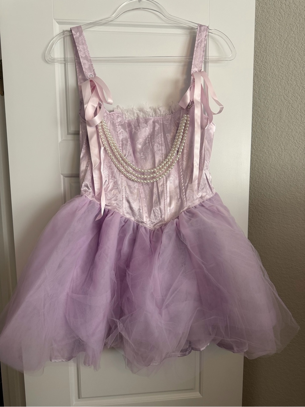 Sugar Thrillz Lilac Tulle Princess Dress with Pearl Accent